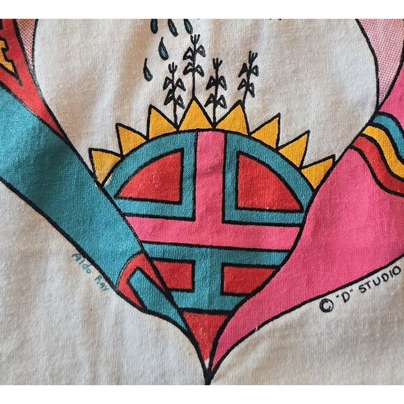 Single Stitch Native American Womans T Shirt Aldo Ray VTG Single Stitch 1991 XL - Picture 5 of 7